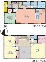 いわき市内郷駅前第1　リーブルガーデンS　新築分譲住宅2棟　"超ドいい家"