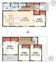 いわき市平中神谷3期　グラファーレ新築分譲住宅4棟