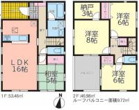 いわき市勿来町酒井第1　クレイドルガーデン 新築分譲住宅　残り1棟