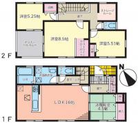 いわき市鹿島町船戸第2　新築分譲住宅リーブルガーデン 17棟　"超ドいい家"　16～24号棟　