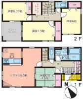 いわき市鹿島町船戸第2　新築分譲住宅リーブルガーデン 17棟　"超ドいい家"　16～24号棟　